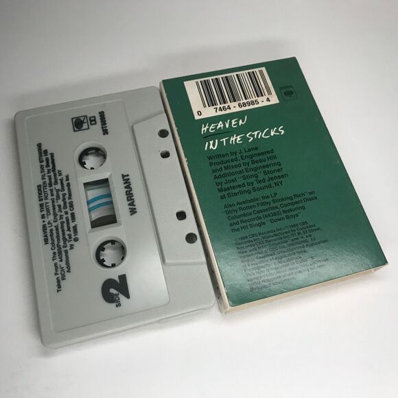 Warrant - Heaven / In The Sticks (Cassette Single 1989) - Picture 2 of 2